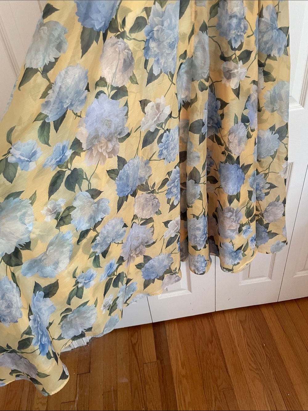 Sachin & Babi Kate Draped Floral Print Organza Gown Dress size 8 - Picture 13 of 15